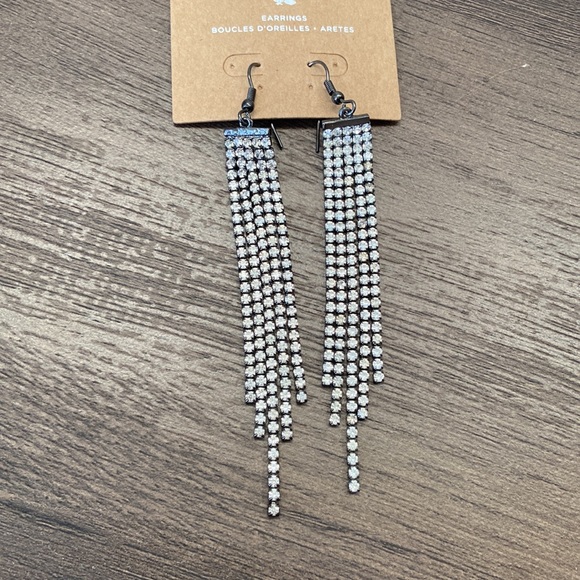 Lot of American Eagle Jewelry Necklace 3 Chokers Chandelier Rhinestone Earrings - Picture 2 of 6